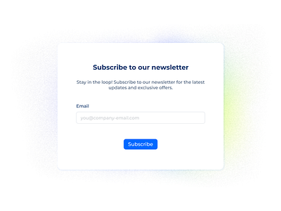Subscribe email graphic design input newsletter subscribe website