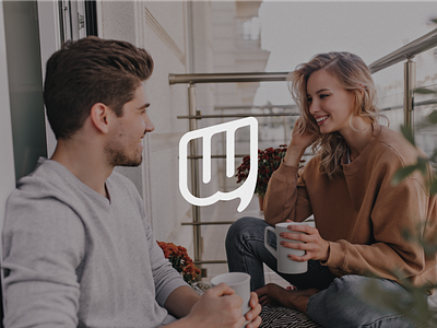 Design for a dating app logo featuring a letter 'W' 3d animation app branding chat dating design graphic design illustration letter logo mark mobile motion graphics social ui ux vector w web