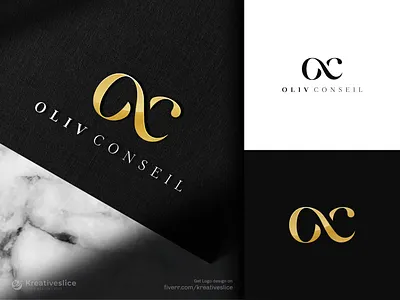 Oliv Conseil Logo Design design dribbble logo elegant logo fiverr logo infinity logo kreativeslice letter logo logo logo design luxury logo minimal logo design minimal oc logo modern logo monogram oc logo oc monogram