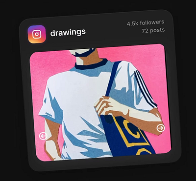 Rich Widgets for Instagram. 3d animation apple branding graphic design instagram logo motion graphics ui widgets