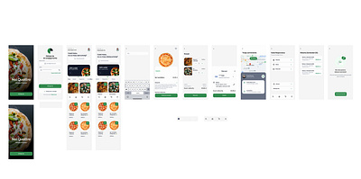 Aplikacja mobilna pizzeria/ Figma graphic design ui ux vector
