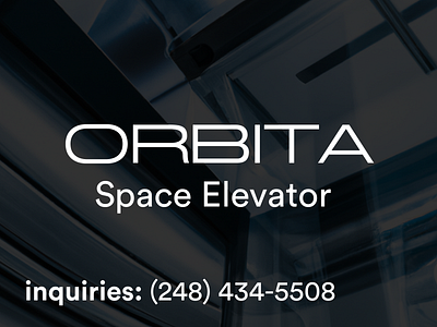 ORBITA Space Elevator art artwork branding design graphic design illustration logo ui ux vector