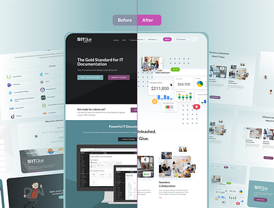 🚀 Redesigning IT Glue's Landing Page 🌐 design thinking redesign ui user experience user interface design ux webdesign