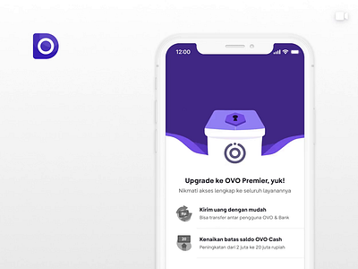 OVO Premier animation app design e kyc e wallet finance fintech identity mobile ovo ovo design selfie ui verification