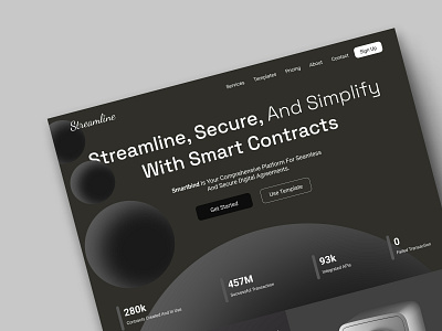 Smartbind ai ai design clean ui hero header product design smart contarct ui uiux ux web web design webdesign