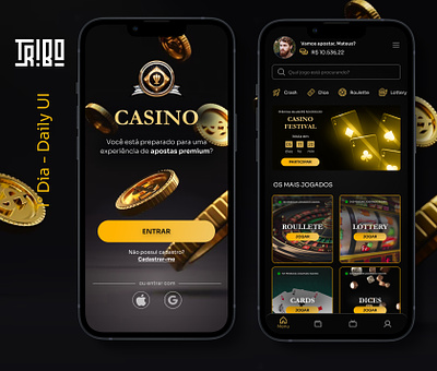 App Casino - Daily UI app casino design figma ui