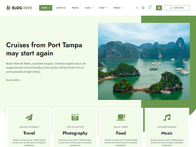 Traveling Blog Website design elementor graphic design ui we website wordpress