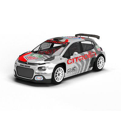 2019 Citroen C3 Rally2 3D livery template model