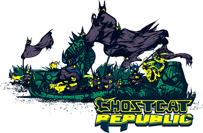 Ghostcat Republic : Thousand Year March cats ecology environment fantasy cats fantasy creatures fantasy design forests ghostcat republic ghostcats magical cats