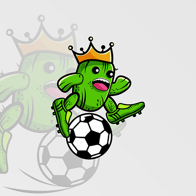 cactus green animation design icon illustration logo