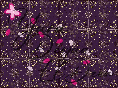 Q3 KokiMurasakiPurple FireWorks Pattern 2023 branding graphic design illustration logo pattern print yaradeyaaeldeen