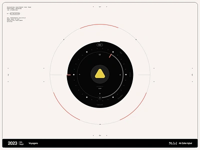 Voyagers animation app blac brutalism brutalist concept exploration minimal minimalisim mobile motion design simple space starfield ui ux visual design watch watch face white