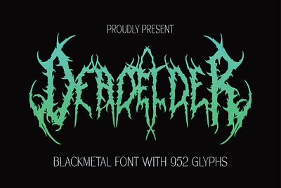 Dead Elder metal font deat metal font font hallowen horror logo metal font music t shirt typeface