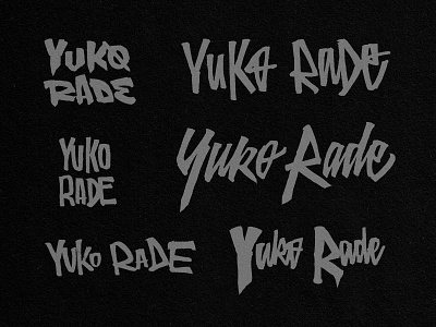 Concepts - Yuko Rade // Producer calligraphy handstyle logo music producer type