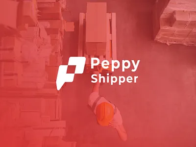 Peppy Shipper Logo branding lettermark logo logo design monogram move p peppy shipper