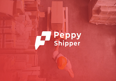 Peppy Shipper Logo branding lettermark logo logo design monogram move p peppy shipper