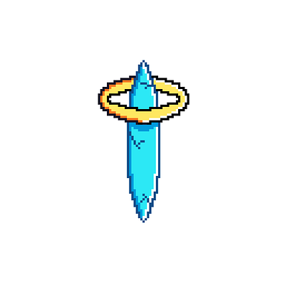 Holy Crystal art digital art pixel art