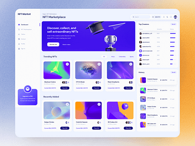 NFT Market apk dashboard nft web