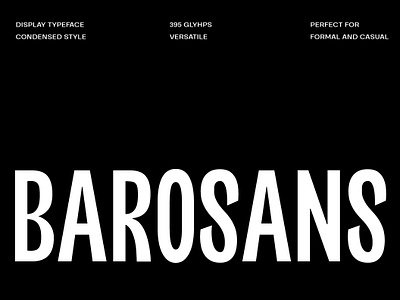 Barosans Display Font abc branding graphic design motion graphics