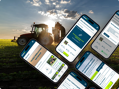 Agriculture App Design - Sharing Economy / UX & UI Design agriculture agriculture app app app design sharing economy ui ux