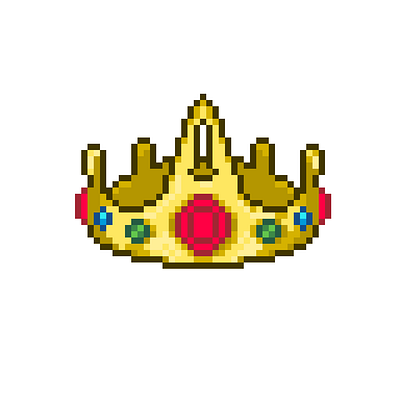 Slime King Crown from Terraria art digital art pixel art