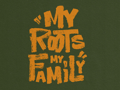 My Roots gigposter graphic design lettering type typography
