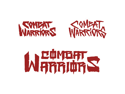 COMBAT WARRIORS // Concepts branding calligraphy graphic design lettering logo roblox tittle type typography videogame