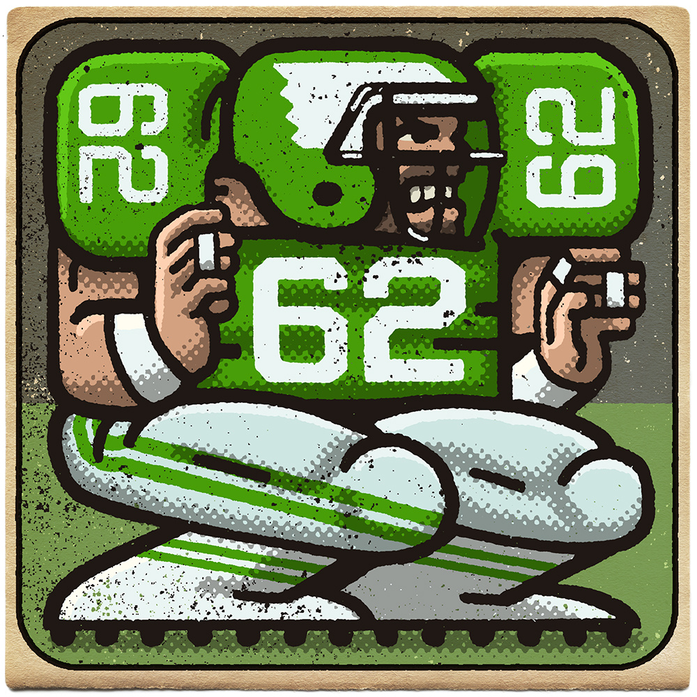 Jason Kelce Portrait athlete drawing eagles football illustration jason kelce mario mario zucca nfl philadelphia philly portrait sports zucca