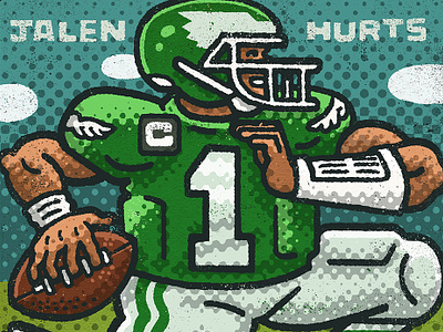 Jalen Hurts designs, themes, templates and downloadable graphic