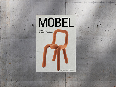 Mobel Advertisement Poster advertisement advertisement design brand brand design branding design furniture furniture shop graphic design graphic designer illustration marketing marketing design minimal poster poster design print design typography work work with me