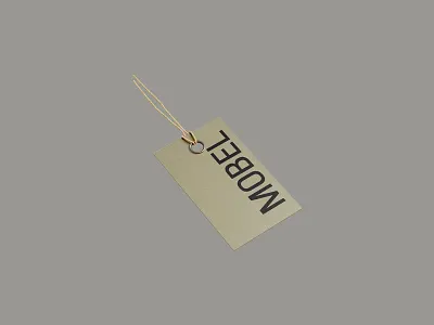 Mobel Swing Tag brand brand design branding design furniture furniture shop graphic design graphic designer illustration packaging print design swing tag swing tag design tag tag design typography