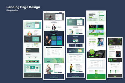 A Reputed Company Landing page design graphic design illustration responsive ui ux vector website