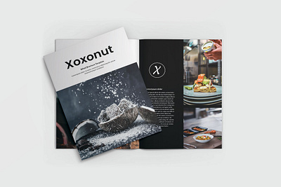 Xoxonut - Bifold Brochure Template bifold branding brochure design graphic design illustration logo template ui ux vector