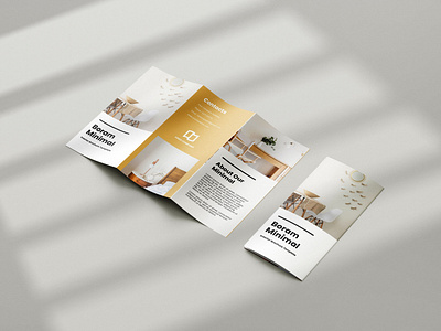 Boram Minimal - Trifold Brochure Template branding brochure design graphic design illustration indesign logo psd template trifold ui ux vector
