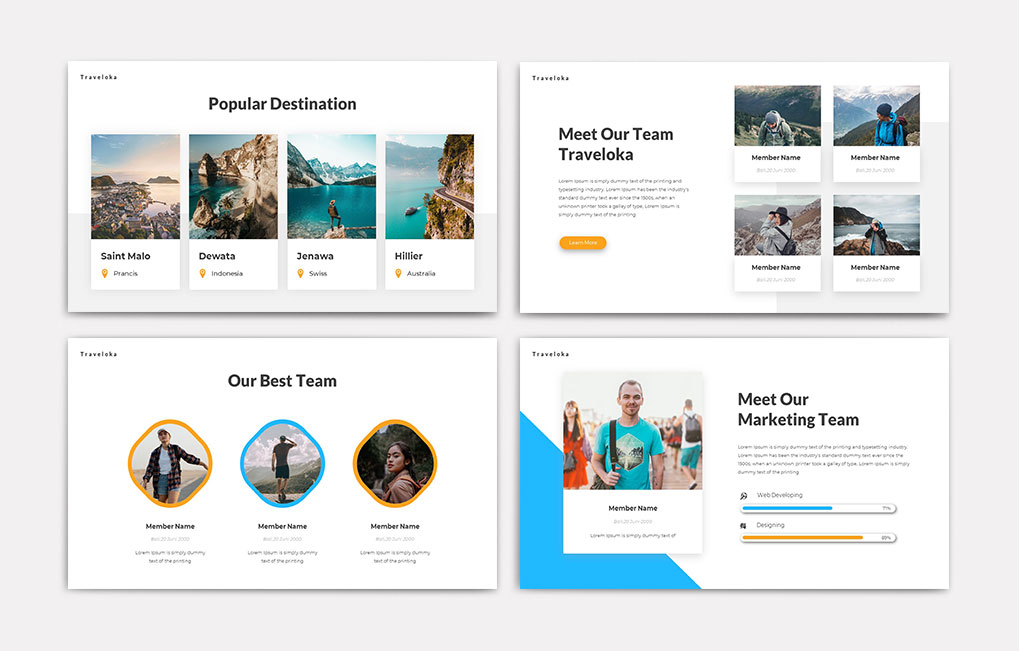 Traveloka Presentation Template By Muhajir Graphic On Dribbble