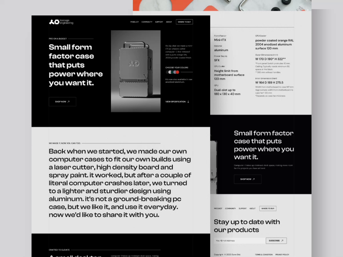 Computer-1 Product Web Design by Imam Abdul Azis for Observ Studio on ...