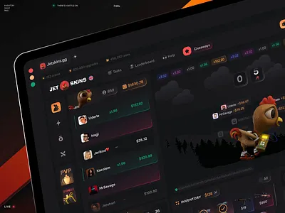 Jetskins: Crash Mode Animation betting casino crash csgo dashboard esport gambling game game design gaming interface lottery motion graphics platform player product design roulette skins uiux web design