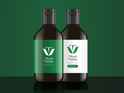 Vikash Thailas - Brand Design branding chennai design graphic design hair india logo oil tamil typography vector