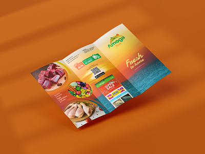 Amoga Fresh - Brand Design amoga branding chennai design flyer fresh graphic design illustration india logo seafoods tamil typography vector