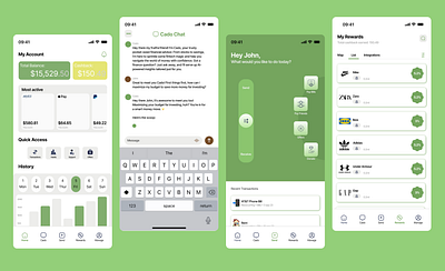 Cadocash: Holistic Financial Management branding finance fintech product design ui