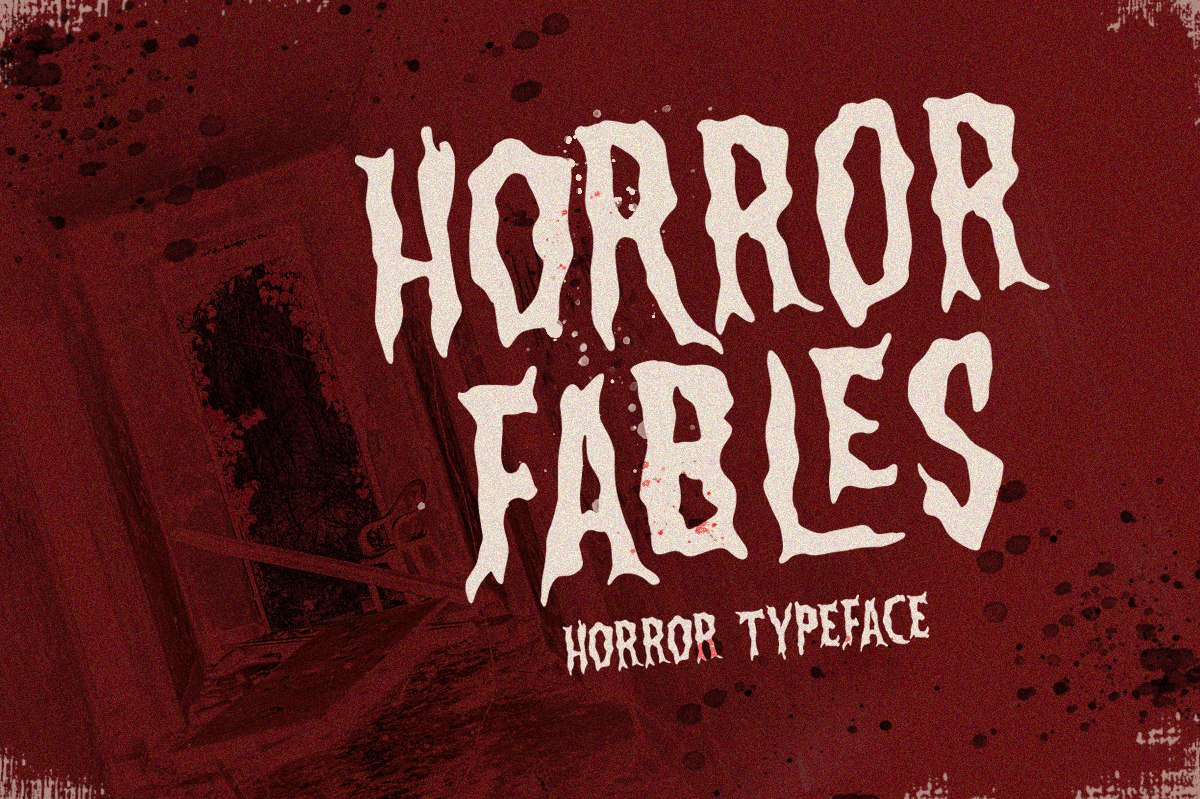 Horror Fables Typeface freebies suspense