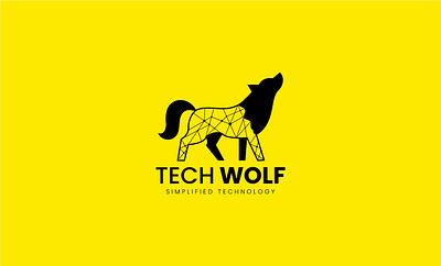 Tech Wolf Logo For Sale ( Unused ) branding brund identy business logo corporate design fashion logo graphic design logo logo design logodesign luxury minimal moscot logo tech logo wolf logo