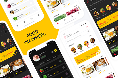 Food Truck Mobile APP app branding case study design food truck mobile app mobile app design ui ui design ux