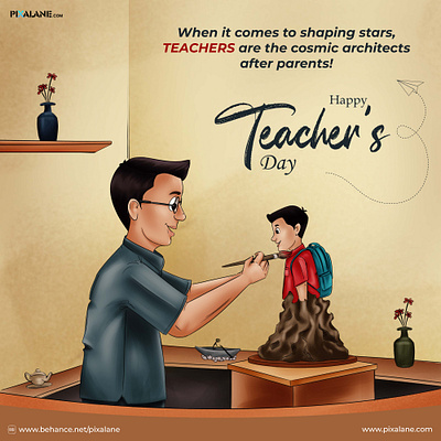 Happy Teacher's Day! 3d animation branding graphic design logo motion graphics ui