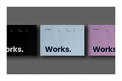 Works / Portfolio Template branding design graphic design illustration logo