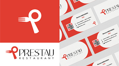Prestau Restaurant Brand branding graphic design logo