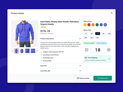 Product Details - Bulk Purchase 🛍️ checkout details ecommerce market modal online shopping product design saas shop ui ux web