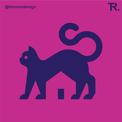 Housecat Realty branding design graphic design graphicdesign graphicdesigner illustration logo vector