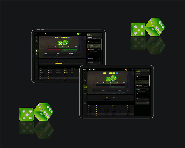Crypto Casino Interface (Dice Page) by RahMan for ITO Team on Dribbble