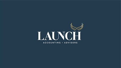 Launch Accounting accounting advisors australia branding graphic design identity design launch logo